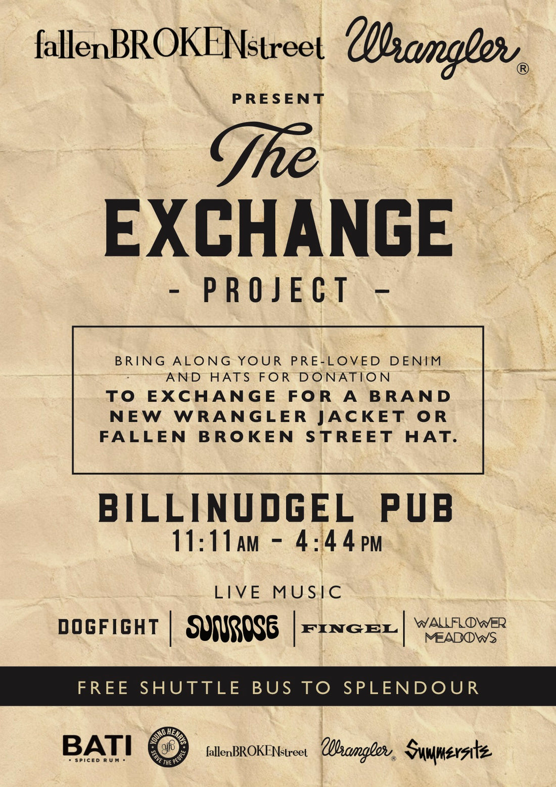 Hat Exchange! Young Henry's! Bati RUM!  Wranglers Jackets! MUSIC!! FUN!!!