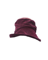 FallenBROKENstreet Cosmic Girl Bucket Hat – Kids – Maroon Velvet, soft velvet festival hat.