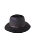 The Crushable Dingo Felt Hat – Mottle Black by FallenBROKENstreet. Foldable wool felt hat with leather band and branded button.
