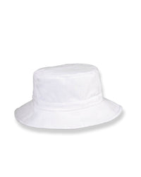White bucket hat on a white background