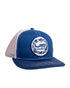 FBS Logo Cap in blue with woven patch and white mesh back