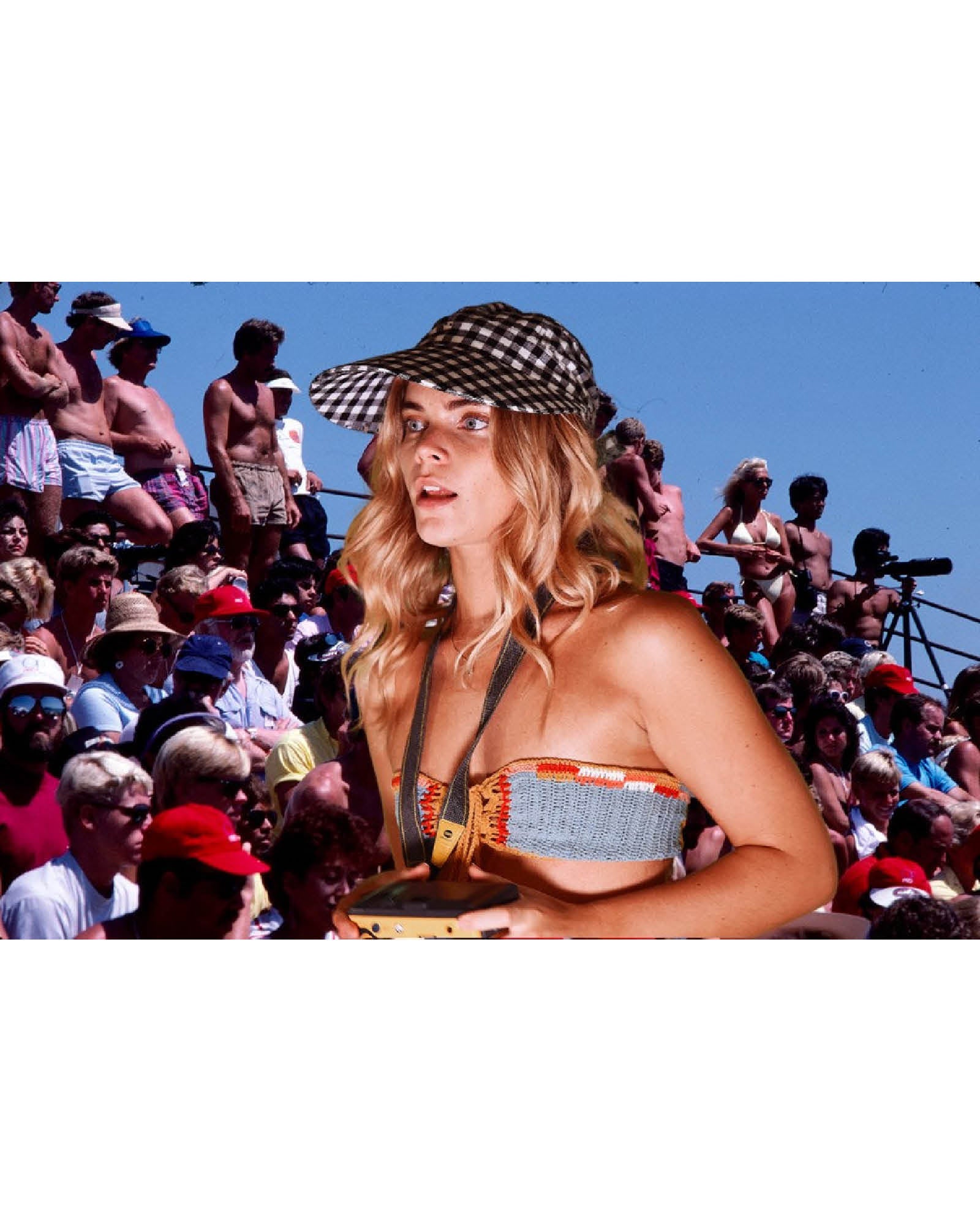 FallenBROKENstreet Half Court Cap – Black, adjustable cotton cap with bow-tied elastic back.