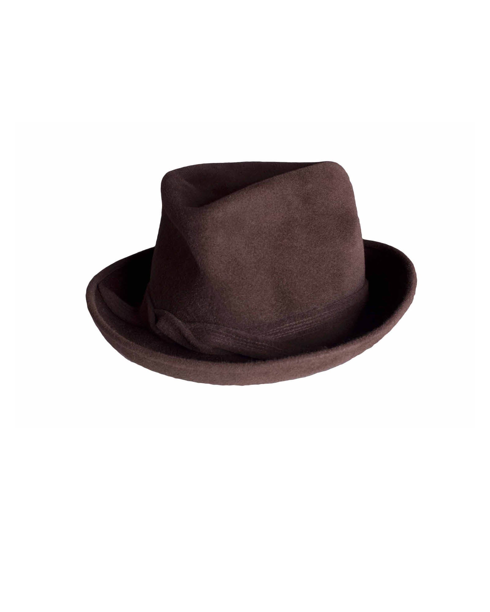 Chapéu de feltro da Sra. Jones - Chocolate