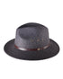 The Crushable Ratatat Felt Hat – Mottle Black by FallenBROKENstreet. Foldable 100% Australian wool fedora with leather band, cotton inner band, and UPF 50+ rating.