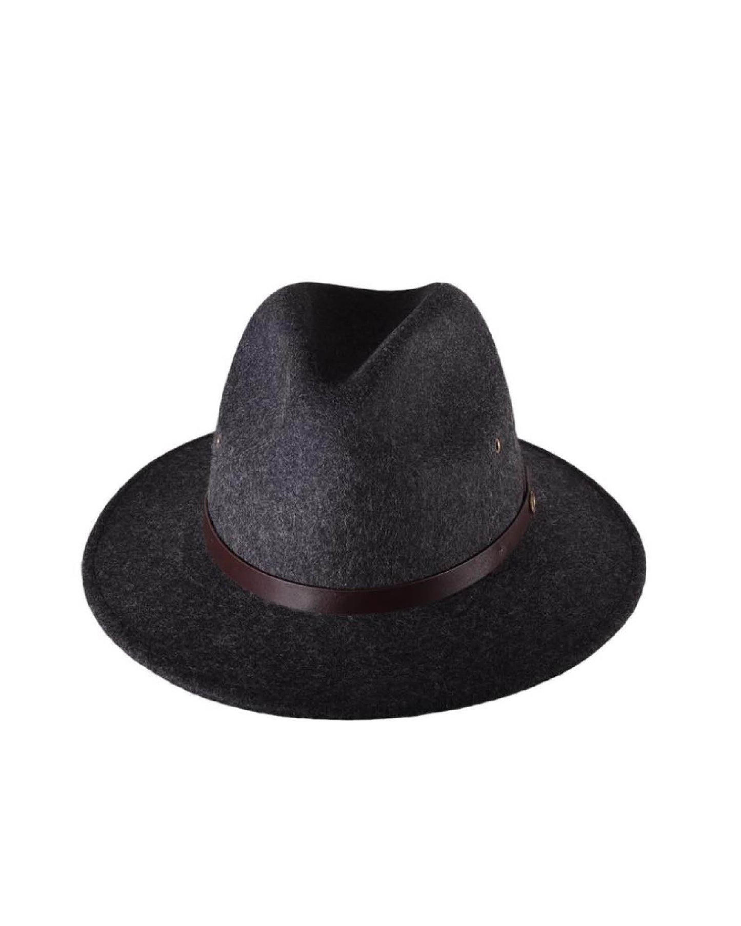 The Crushable Ratatat  Felt Hat - Mottle Black
