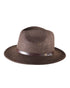 The Crushable Ratatat Felt Hat – Mottle Brown by FallenBROKENstreet. Foldable 100% Australian wool fedora with leather band, cotton inner band, and UPF 50+ rating.