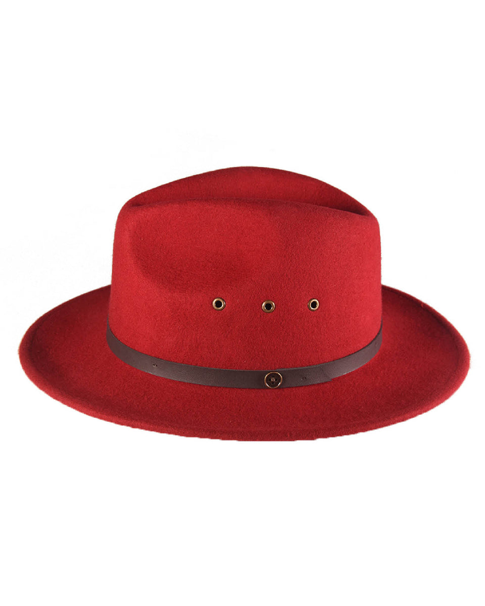 The RataTat Felt Hat Red fallenBROKENstreet