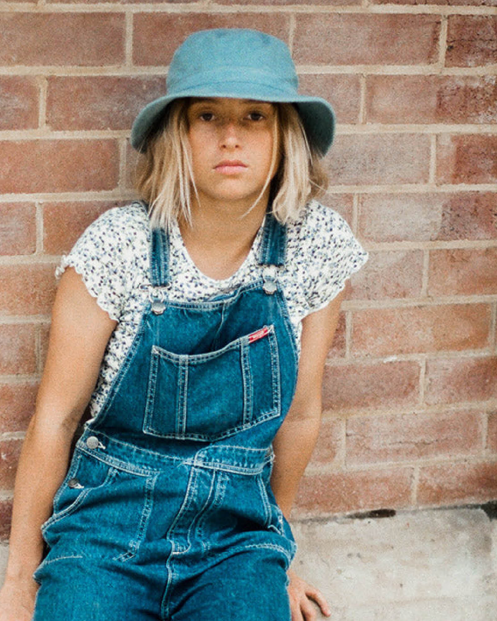 FallenBROKENstreet Saturday Bucket Hat – Blue Corduroy, unisex cotton bucket hat.
