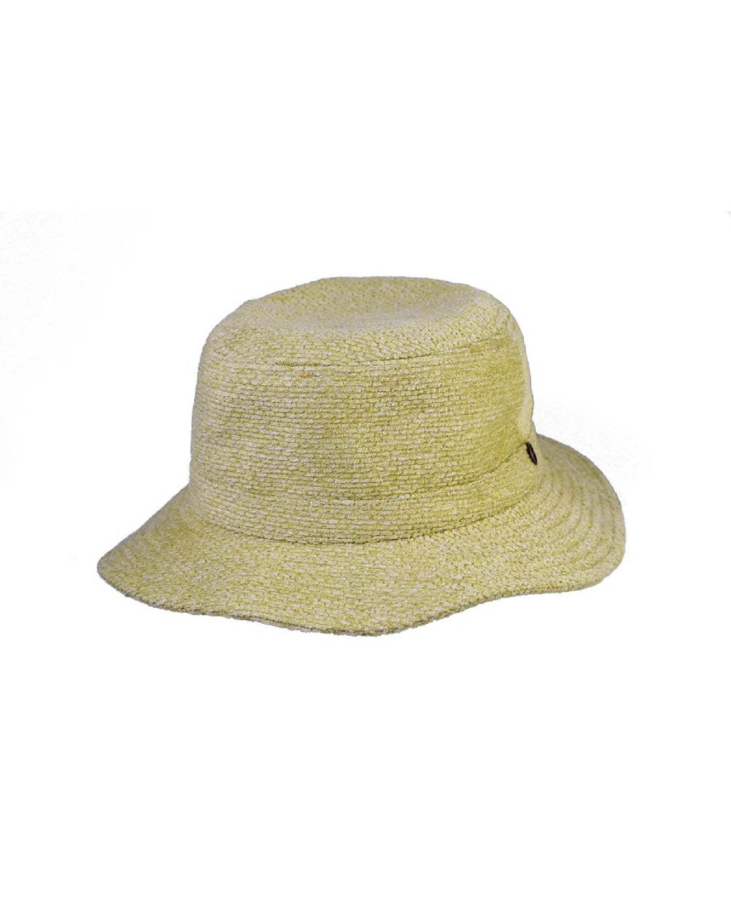 FallenBROKENstreet Saturday Bucket Hat – Lime, lightweight chenille summer hat with cotton inner band.