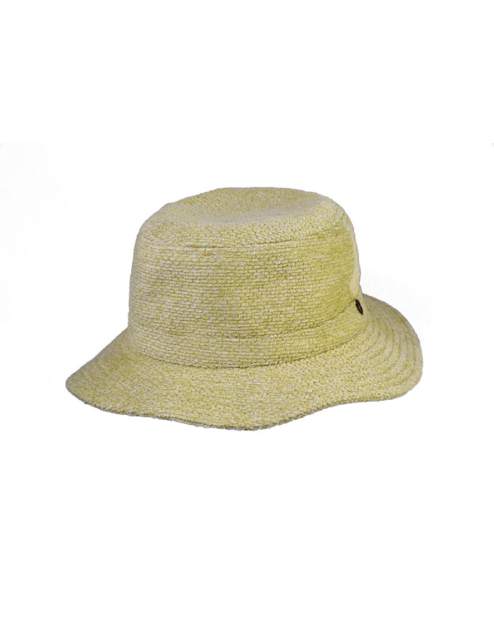 FallenBROKENstreet Saturday Bucket Hat – Lime, lightweight chenille summer hat with cotton inner band.