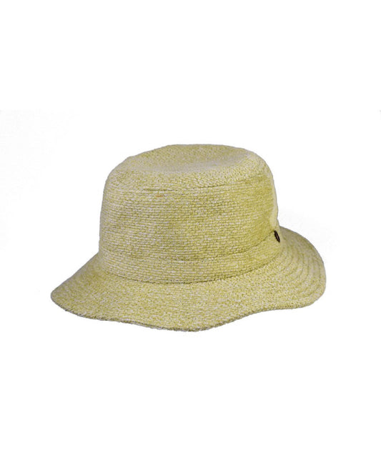 FallenBROKENstreet Saturday Bucket Hat – Lime, lightweight chenille summer hat with cotton inner band.