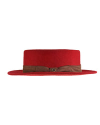 The Trip Felt Hat - Chocolate on Red - fallenBROKENstreet