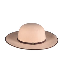 The TripTych Series Felt Hat - Round - Ivory/Brown - fallenBROKENstreet