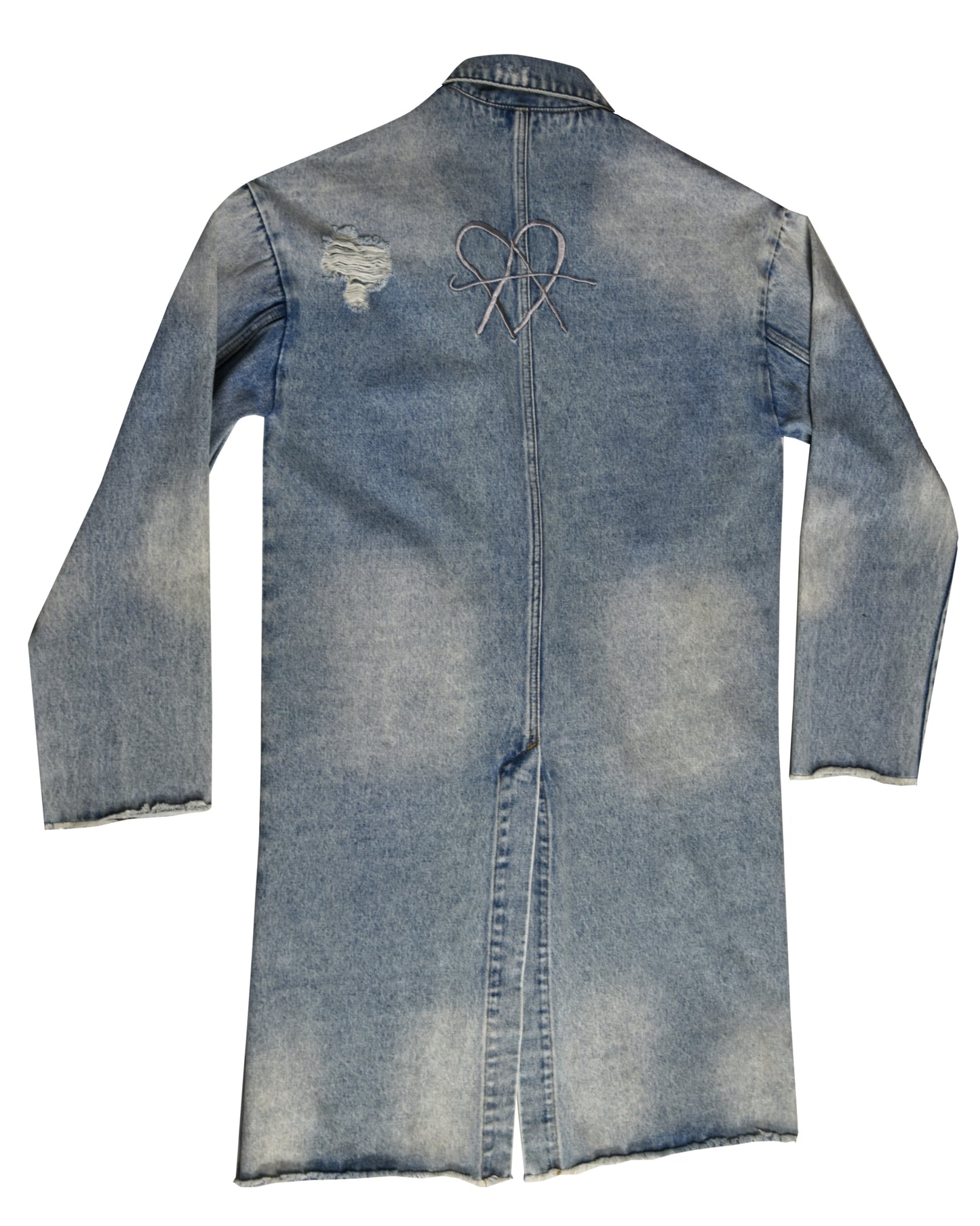 Love Anarchy Denim Trench Coat by fallen BROKEN street