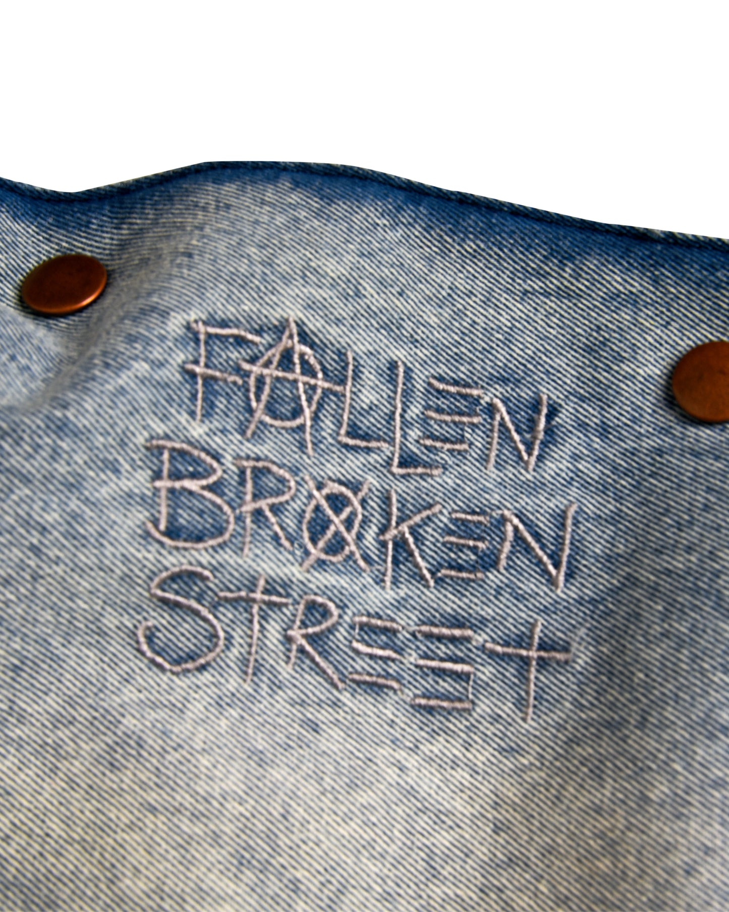 Love Anarchy Denim Trench Coat by fallen BROKEN street