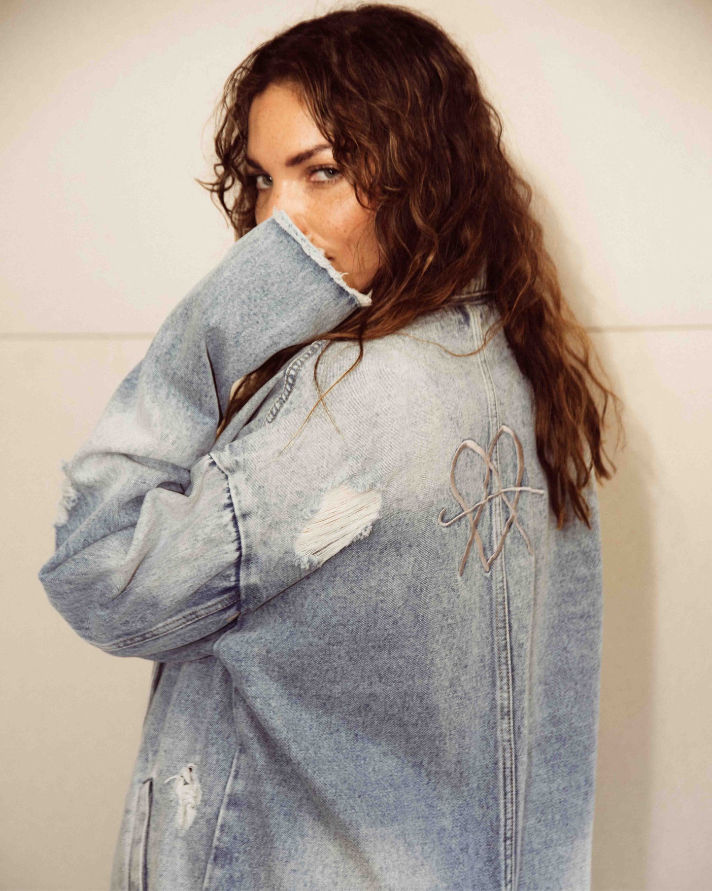 Love Anarchy Denim Trench Coat by fallen BROKEN street