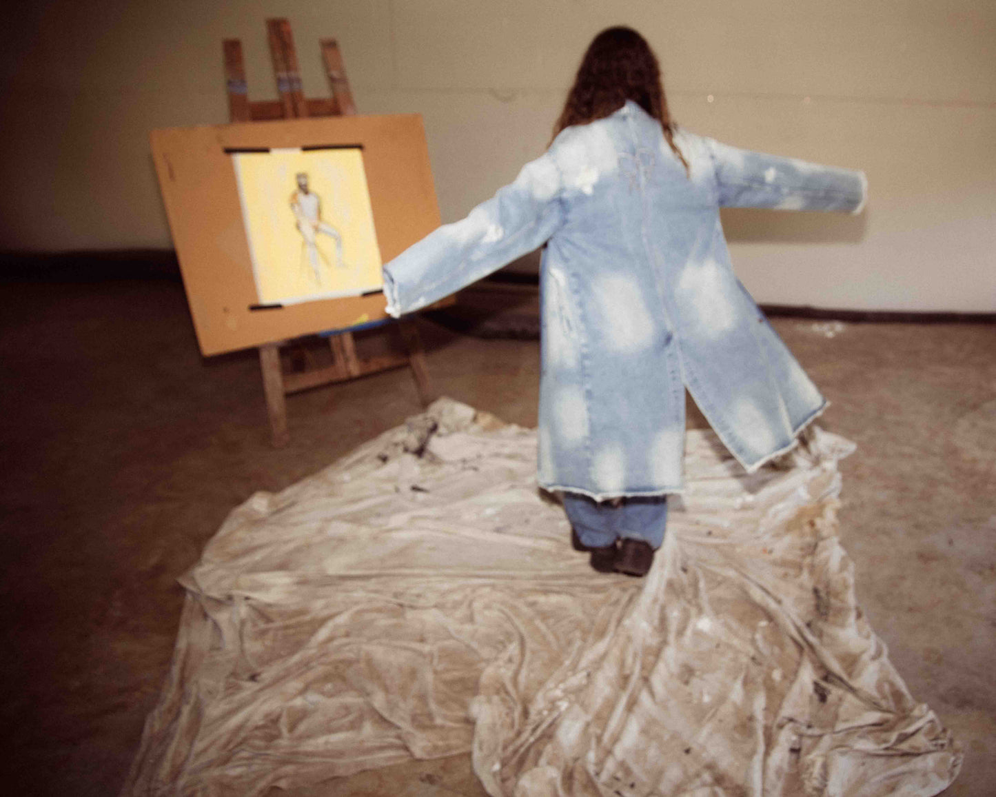 Love Anarchy Denim Trench Coat by fallen BROKEN street