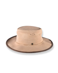 The Velvet Leather Hat - Tan Suede Leather by fallenBROKENstreet – product view