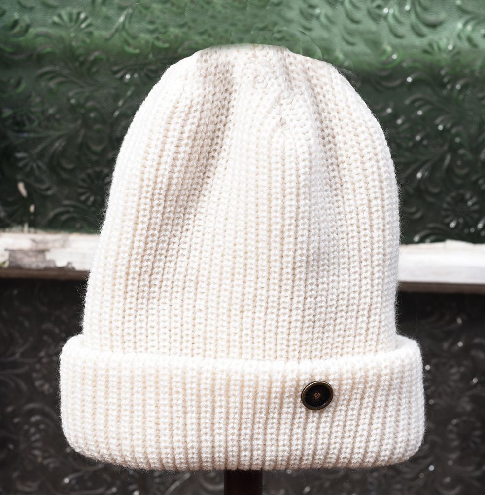 The Wally Beanie JNR. White