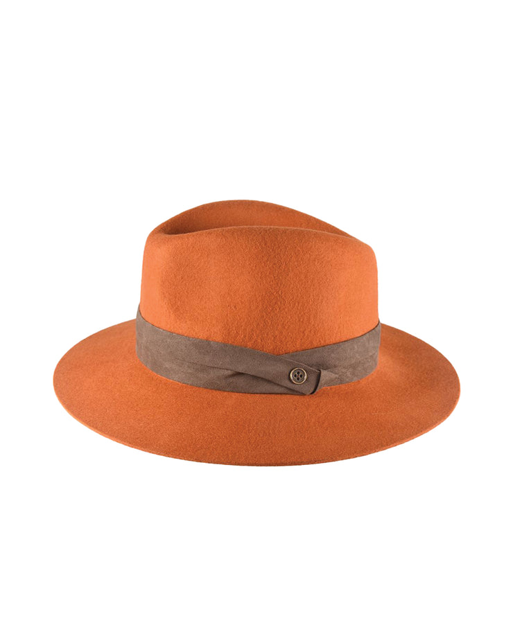 The Moment Wide Felt Hat - Rusty Orange