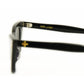 Side detail of Dope Lemon sunglasses with gold branding and crown icon on temple.