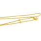 Close-up of gold plated Lemon Head chain  included in the sunglass package.

