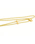 Close-up of gold plated Lemon Head chain  included in the sunglass package.

