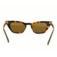 Rear side angle of Dope Lemon sunglasses showing arm curve and pattern detail.
