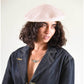 Model wearing The Belle Beret – Lilac Cream, styled with a relaxed jacket. The soft lilac cream tone adds a romantic, Parisian-inspired edge to any look.

