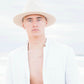 Cloud Felt Hat, unisex wool felt design with UPF 50+ rating, cotton band, and 4cm brim.