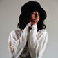 The Cosmic Girl Bucket Hat - Black Faux Fur - fallenBROKENstreet