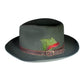 The Bromley Felt Hat – Forest Green by FallenBROKENstreet. Crafted from 100% Australian wool felt with worn leather band, feather accent, and embossed gold Bromley signature.