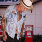 Bromley Artist Collaboration Straw Hat, woven straw design with embossed signature detail.