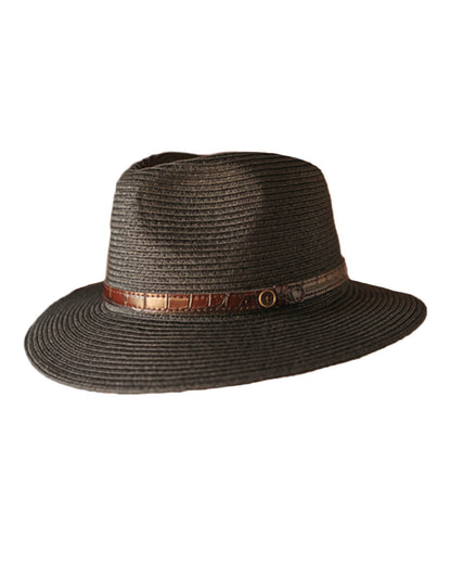 The Dingo Straw Hat – Black by FallenBROKENstreet. Handcrafted in Byron Bay from premium woven straw with leather band and cotton inner lining.