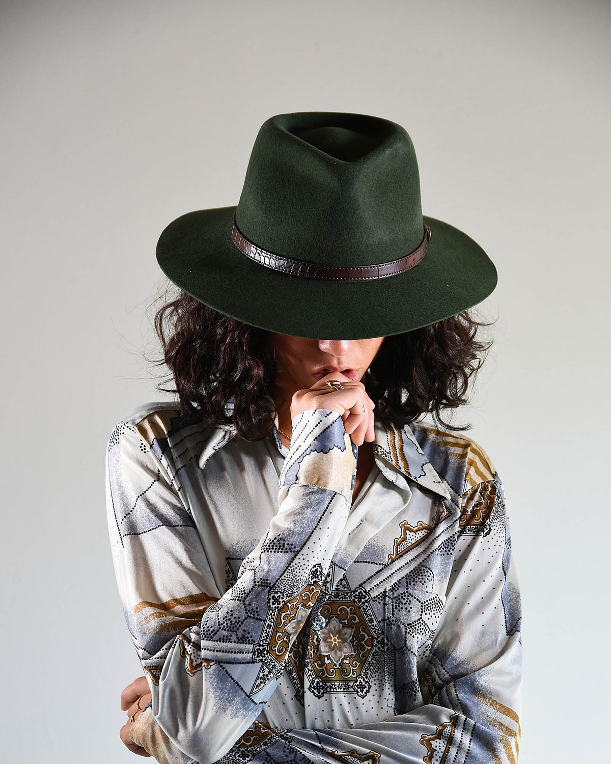 The DiNgo Felt Hat - Forest Green - fallenBROKENstreet