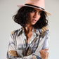 Peach Dingo Felt Hat, wool and leather design with branded band and UPF 50+ protection.