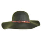 The Little Hippie Floppy Felt Hat - Forest Green