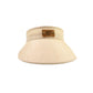 Horizon Visor Natural, woven visor hat with leather FBS patch.
