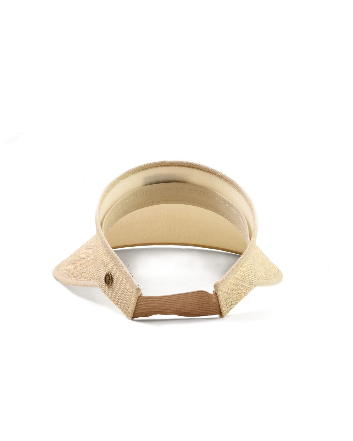back view of FallenBROKENstreet Horizon Visor – Natural, lightweight woven visor.