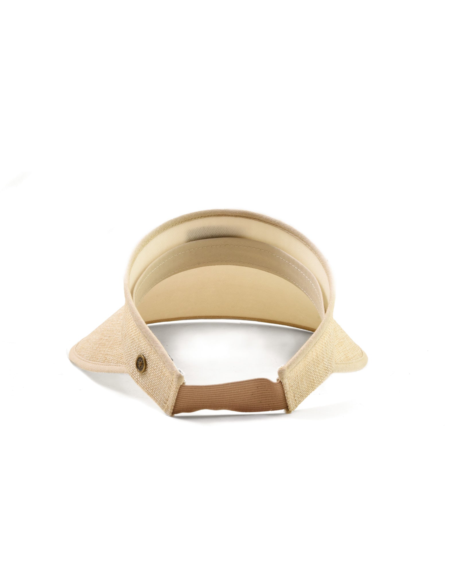 back view of FallenBROKENstreet Horizon Visor – Natural, lightweight woven visor.