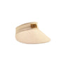 Front view of FallenBROKENstreet Horizon Visor – Natural, lightweight woven visor.