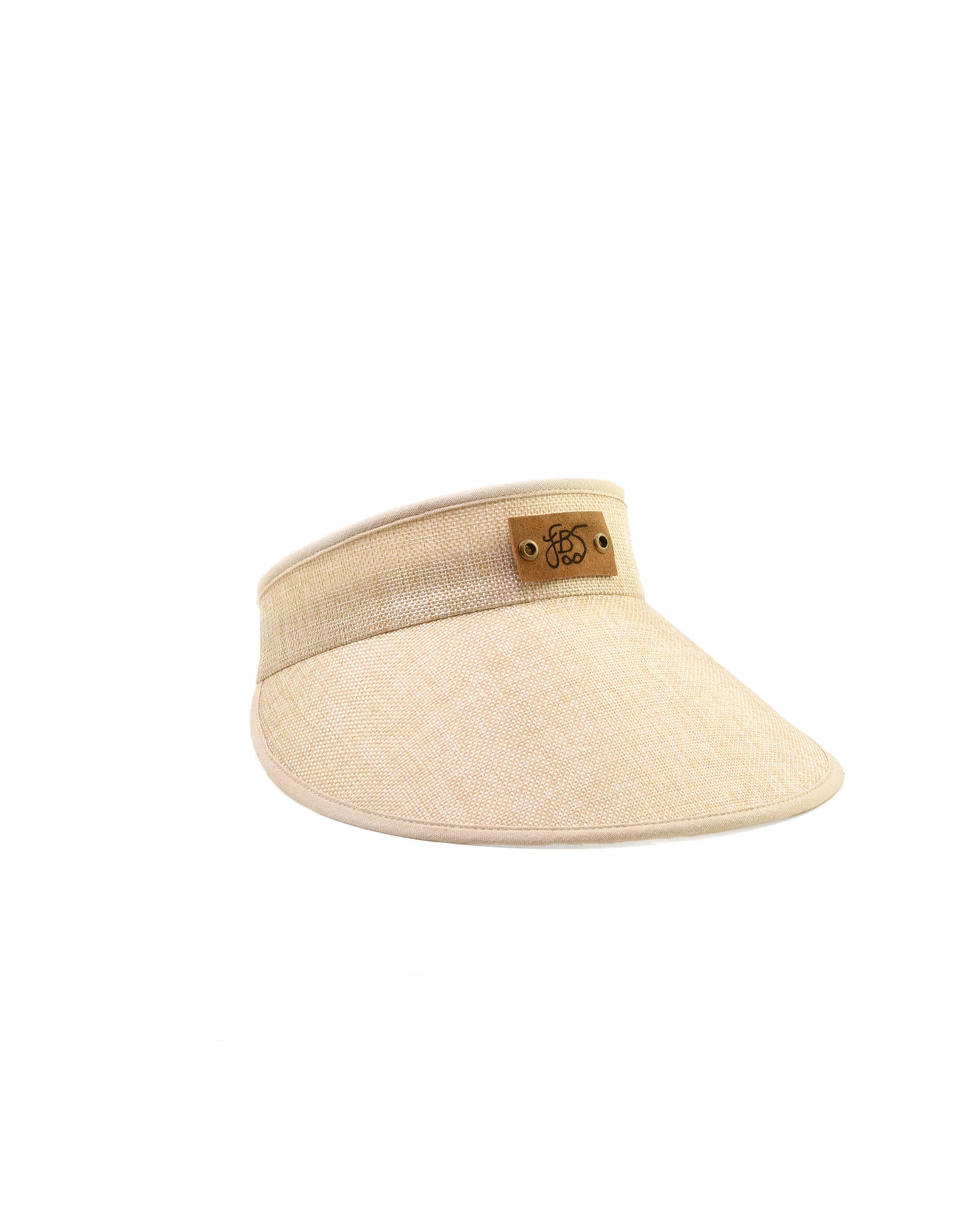 Front view of FallenBROKENstreet Horizon Visor – Natural, lightweight woven visor.