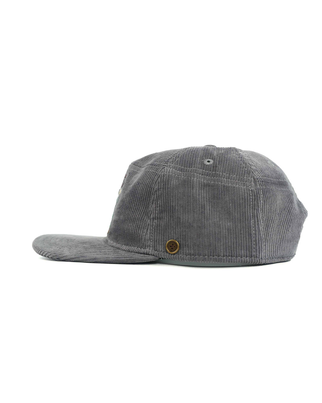 Koala Grey Corduroy Stash Cap | Secret Pocket | Fallen Broken