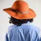 Chapeau en feutre souple The Little Hippie - Orange rouille