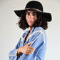 The Little Hippie Floppy Felt Hat - Black
