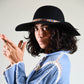 The Little Hippie Floppy Felt Hat - Black