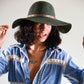 The Little Hippie Floppy Felt Hat - Forest Green