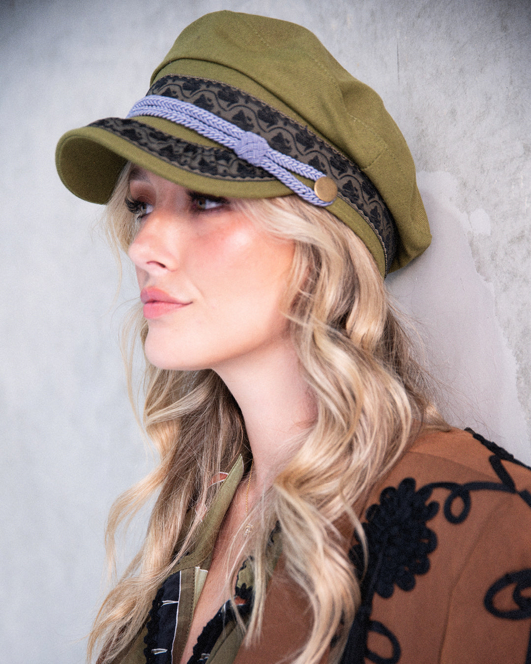 The Naomi Cap - Green Canvas
