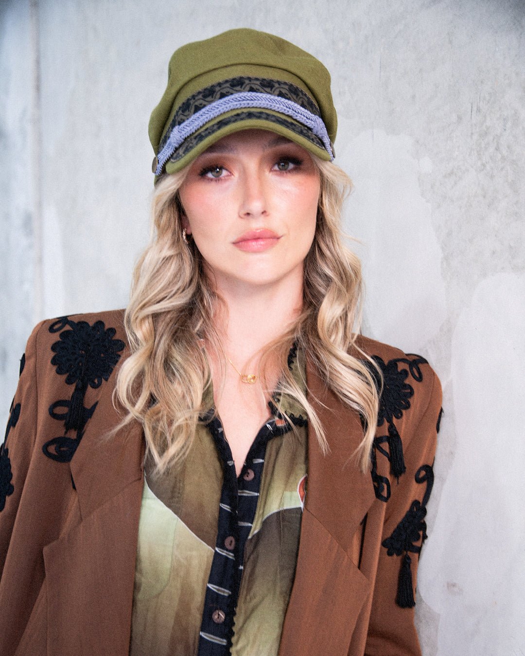 The Naomi Cap - Green Canvas