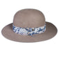 FallenBROKENstreet MT Warning – Taupe, premium wool felt fedora with linen band.
